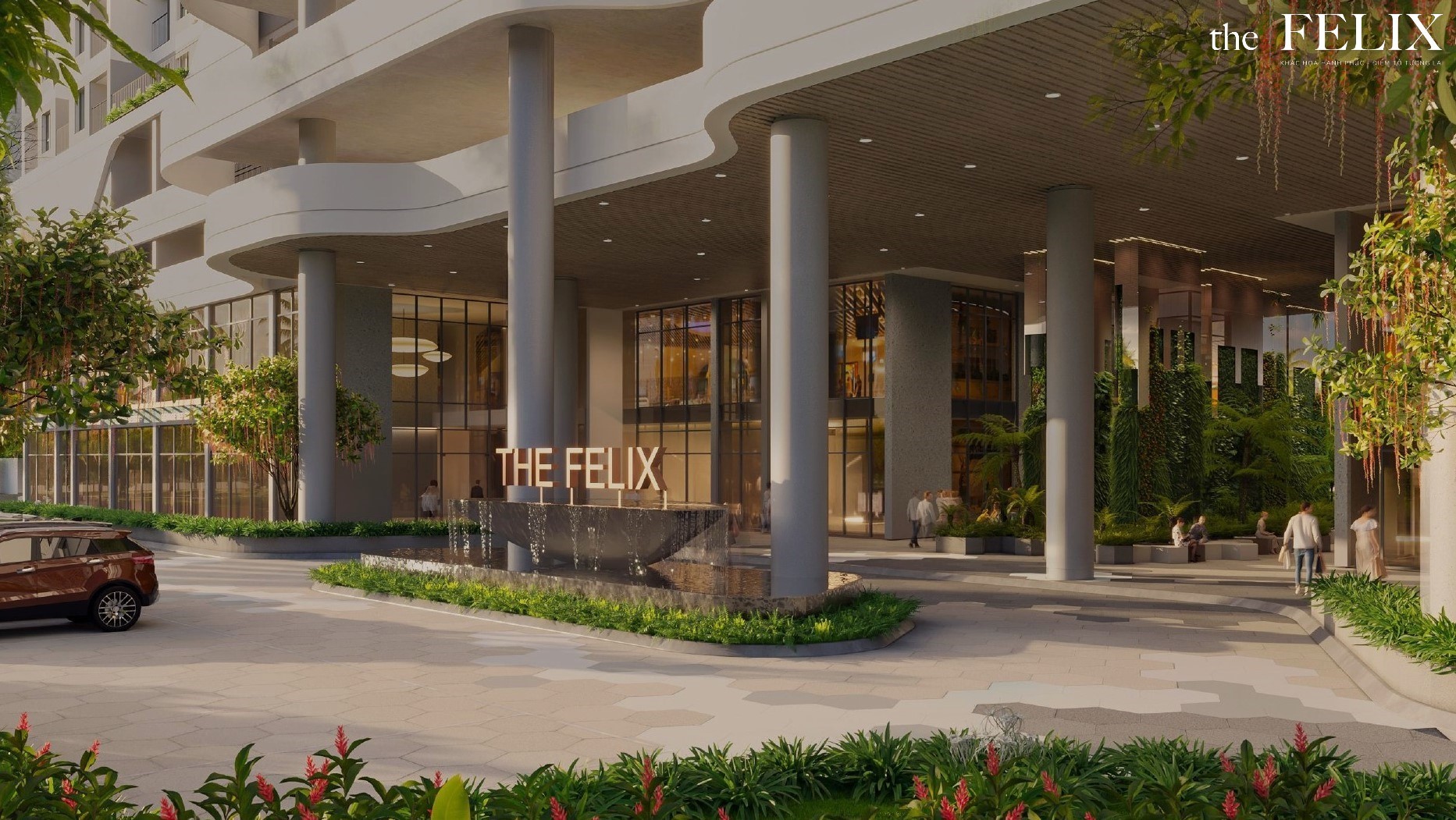 Lối vào dự án căn hộ The Felix Thuận An Bình Dương