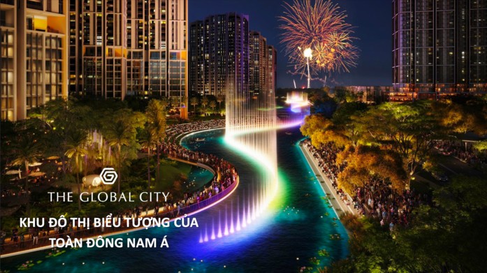 Toàn cảnh Khu đô thị The Global City, nơi Lumière Midtown tọa lạc, với tầm nhìn biểu tượng