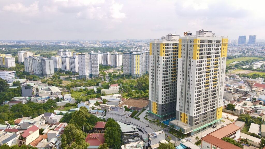 Dự án Bcons Green View đã hoàn thiện, tọa lạc tại vị trí đắc địa