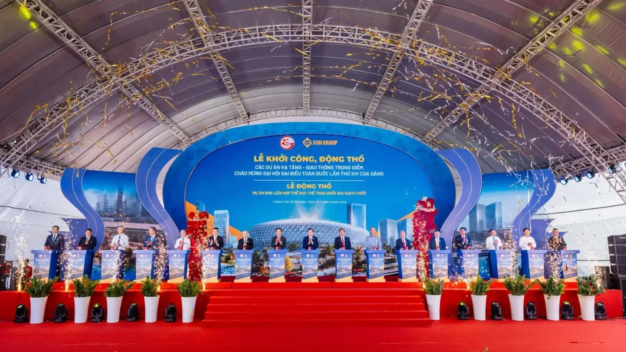Sun Group “Chơi Lớn” 145.000 Tỷ Đồng: Động Thổ Siêu Dự Án Rạch Chiếc – Biểu Tượng Thể Thao Mới Của TP.HCM