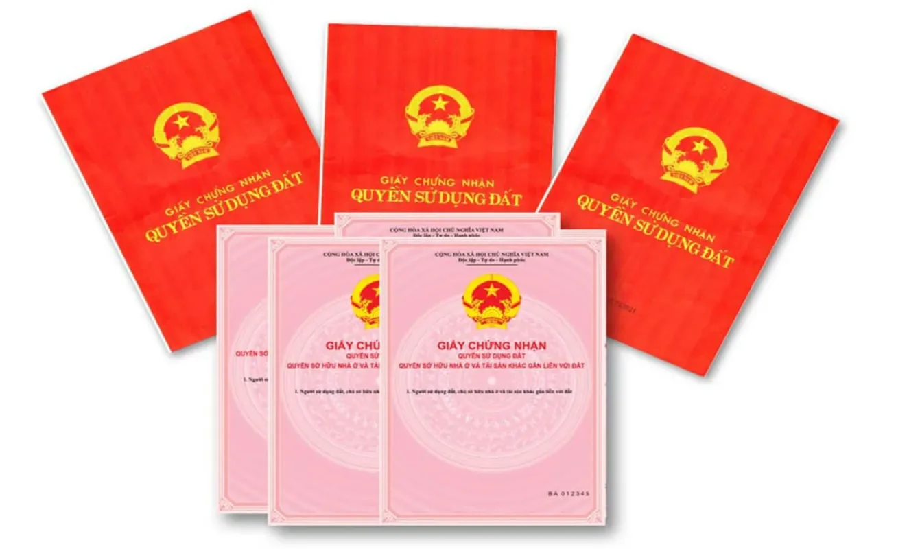 Giấy chứng nhận quyền sử dụng đất (sổ đỏ, sổ hồng) bìa đỏ và bìa hồng