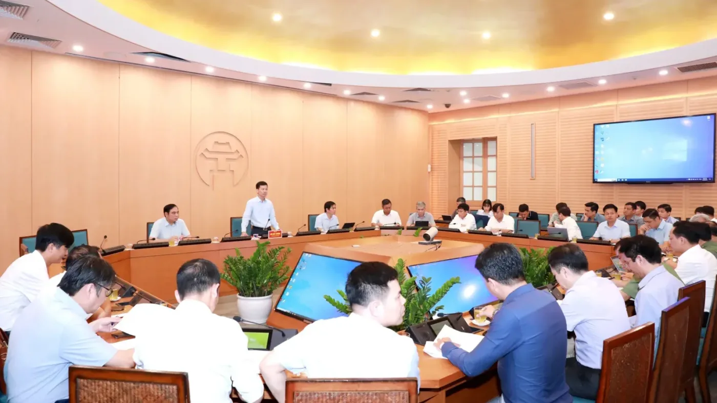 Cuộc họp của UBND TP Hà Nội về tiến độ giải phóng mặt bằng, giao đất các dự án nhà ở xã hội
