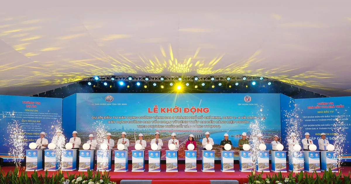 Lễ khởi động dự án Vành đai 4 TP.HCM đoạn kênh Thầy Cai đến cảng Hiệp Phước tại Bến Lức, Long An cũ nay là Tây Ninh