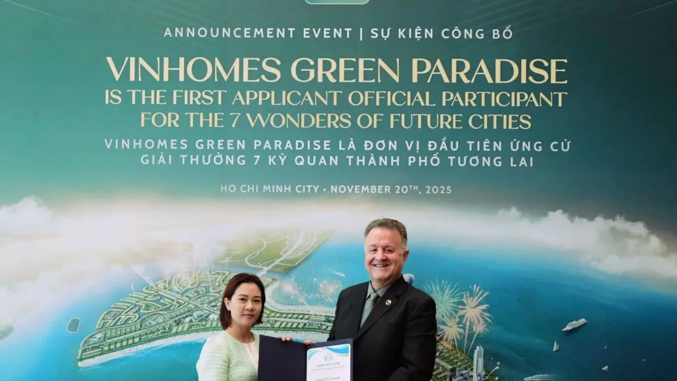 Lễ công bố Vinhomes Green Paradise là ứng viên chính thức đầu tiên của 7 Kỳ quan Đô thị Tương lai