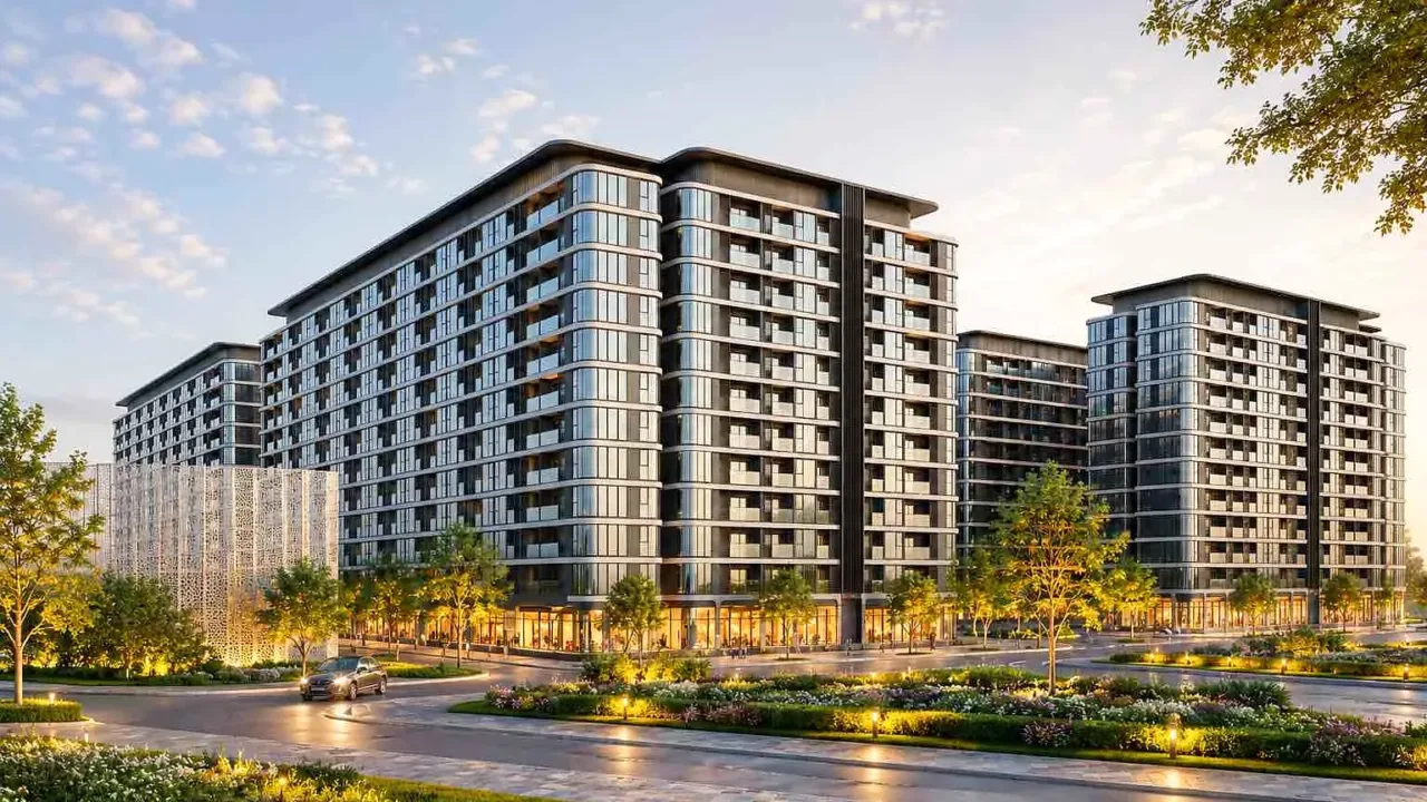Phối cảnh các tòa nhà ở cho thuê cao 12 tầng tại dự án Việt Hưng, Hà Nội, do Vinhomes thi công