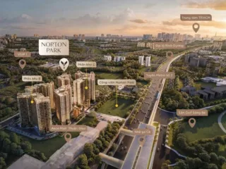 Norton Park dự kiến bàn giao quý 4/2029, móng cọc xong, giá từ 66 triệu/m²